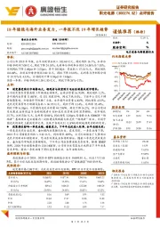 点评报告:18年储能与海外业务发力,一季报不改19年增长趋势