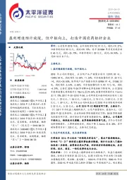 盈利增速预计放缓，但中枢向上，打造中国农药标杆企业