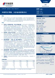 2018年报点评：业绩符合预期，业务结构持续优化