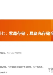 科创板系列七：紫晶存储，具备光存储全产业链能力