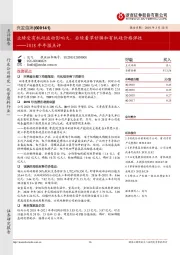 2018年年报点评:业绩受有机硅波动影响大,后续看草甘膦和有机硅价格弹性