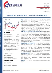 19Q1业绩预计维持快速增长，期待公司毛利率稳步回升