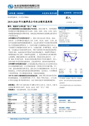 2019-2020年大概率是公司的业绩改善周期