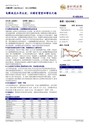 电解液龙头再出发，业绩有望重回增长之路