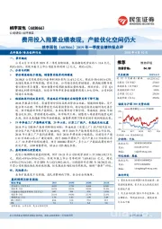 2019年一季度业绩快报点评:费用投入拖累业绩表现,产能优化空间仍大