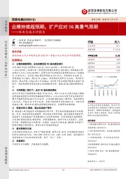 点评报告:业绩持续超预期,扩产应对5G高景气周期