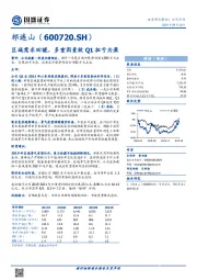 区域需求回暖，多重因素致Q1扭亏为盈