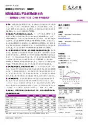 2018年年报点评：短期业绩压力不改长期成长本色