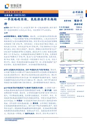 一季报略超预期，氢能源值得长期期待