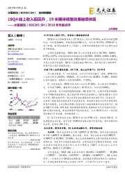 2018年年报点评：18Q4线上收入现回升，19年期待调整效果继续体现