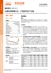 业绩表现超越行业、打造铅回收产业链