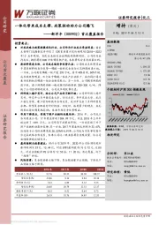 首次覆盖报告：一体化带来成本支撑、政策驱动助力公司腾飞