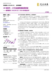 2018年年报点评:18年扭亏,19年业绩有望继续修复