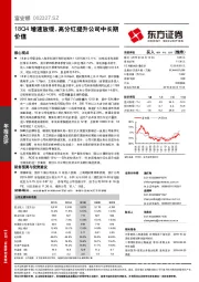 18Q4增速放缓，高分红提升公司中长期价值