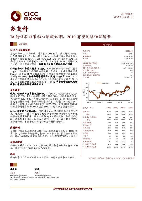 TA转让收益带动业绩超预期，2019有望延续强劲增长