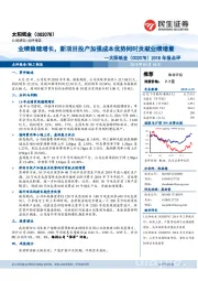 2018年报点评:业绩稳健增长,新项目投产加强成本优势同时贡献业绩增量