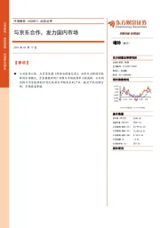动态点评：与京东合作，发力国内市场