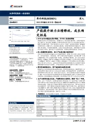 2018年年报及2019年一季报点评:产能提升助力业绩释放,成长确定性高