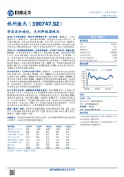 夯实龙头地位，毛利率短期承压