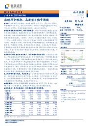 业绩符合预期，在建项目稳步推进