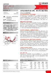 油价波动拖累Q4业绩,炼化项目稳步推进