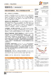 资源冶炼经营稳定,深加工利润贡献未来可期