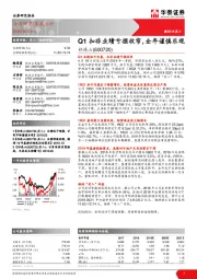 Q1扣非业绩亏损收窄,全年谨慎乐观