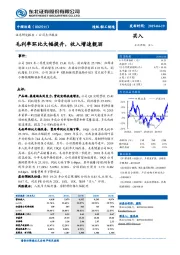 毛利率环比大幅提升,收入增速靓丽
