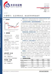 上海银行：息差持续改善，拨备前利润增速提升