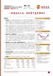 2018年报及2019Q1季报点评：一季度低点已过，安防景气度有望回升