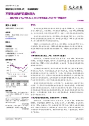 2018年年报及2019年一季报点评：不要低估陶纤的增长潜力