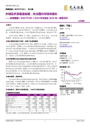 2018年年报及2019年一季报点评：外销及共享增速放缓，关注国内市场快增长