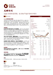 1Q19业绩略超预期，钛白粉产能扩张助力增长
