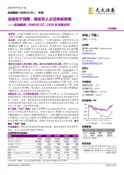 2018年年报点评:业绩低于预期,雄安系入主迎来新发展