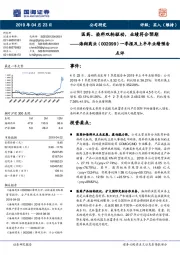 一季报及上半年业绩预告点评：医药、染料双轮驱动，业绩符合预期