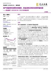 2018年年报点评：资产减值损失拖累利润表现，现金流转正预示经营质量改善