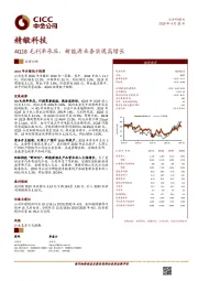 4Q18毛利率承压，新能源业务实现高增长