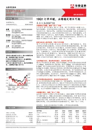 19Q1订单回暖，业绩稳定增长可期