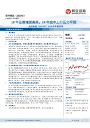 2018年年报点评：18年业绩增速亮眼，19年成本上行压力可控