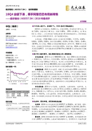 2018年报点评：18Q4业绩下滑，牵手阿里巴巴布局新零售