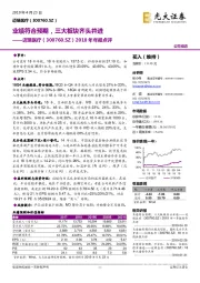 2018年年报点评:业绩符合预期,三大板块齐头并进