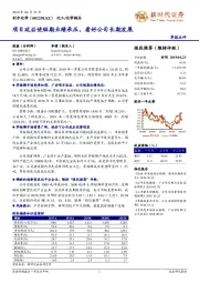项目延后使短期业绩承压,看好公司长期发展