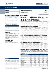 2019年1季报点评：化肥和乙二醇板块支撑业绩，一季度盈利能力明显改善