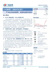 产业龙头地位稳固，延续快速增长势头