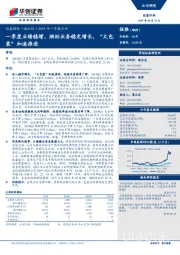 2019年一季报点评：一季度业绩稳增，烟标业务稳定增长，“大包装”加速推进