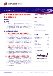 轻量化材料和功能性材料双轮驱动 实现业绩高增长