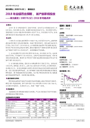 2018年年报点评:2018年业绩符合预期,新产能即将投放