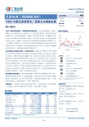 19Q1业绩兑现高增长，深耕主业稳健发展