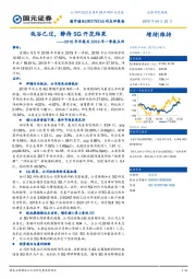 2018年年报及2019年一季报点评:低谷已过,静待5G开花结果