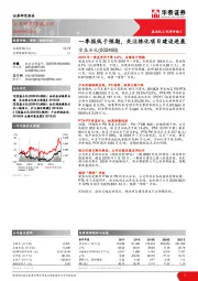 一季报低于预期，关注炼化项目建设进展